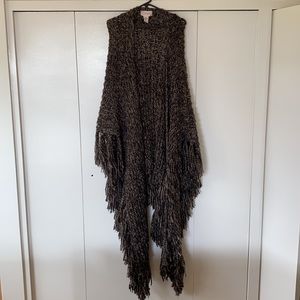 Free people fringed shrug sweater
